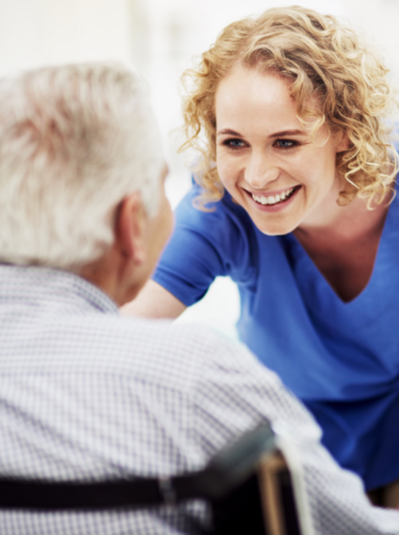 nurse with patient