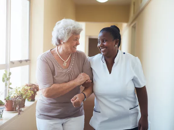 nurse with patient