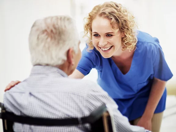 nurse with patient